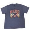 Realtree T-shirt Graphic Print Spell Out Y2K Blue Mens