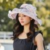 Summer Ladies Large Brim Sun Hat With Breathable Mesh For Beach And Travel