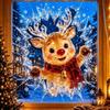 Broken Glass Effect Christmas Window Clings 3D Visual Effect Holiday Window Clings  Holiday Season
