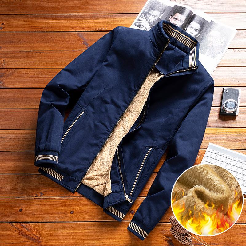 Winter Cotton Vietnamese Men's Jacket Casual Loose Men's Jacket Piled and Thickened