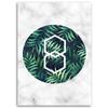 Canvas Print Geometric Fern Leaf
