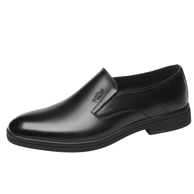 Goldlion Men s Lightweight Slip-On Business Leather Shoes 41