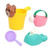 Water Play 4-piece Set Flower Sprinkler Baby Water Bottle Set Soft Glue Beach Bucket Toy
