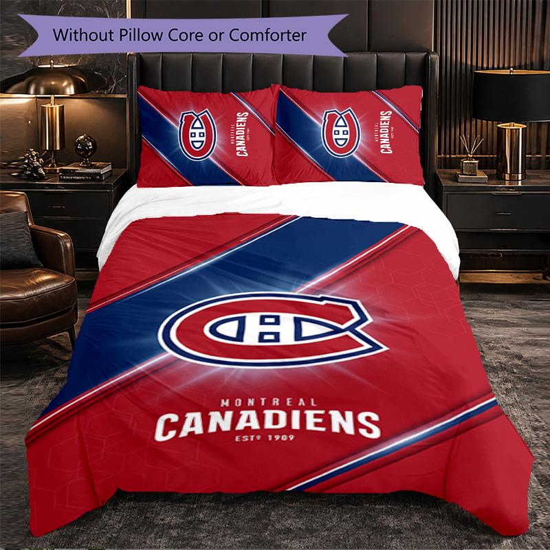 Montreal Canadiens Pattern Microfiber 3Pcs Bedding