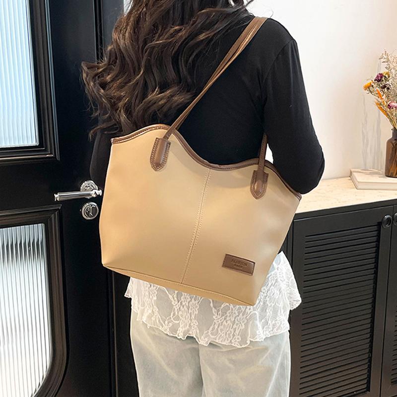 Retro Convertible Tote Bag Women's Spacious Shoulder Purse Vintage Work Commute Minimalist Casual Crossbody Handbag AVE