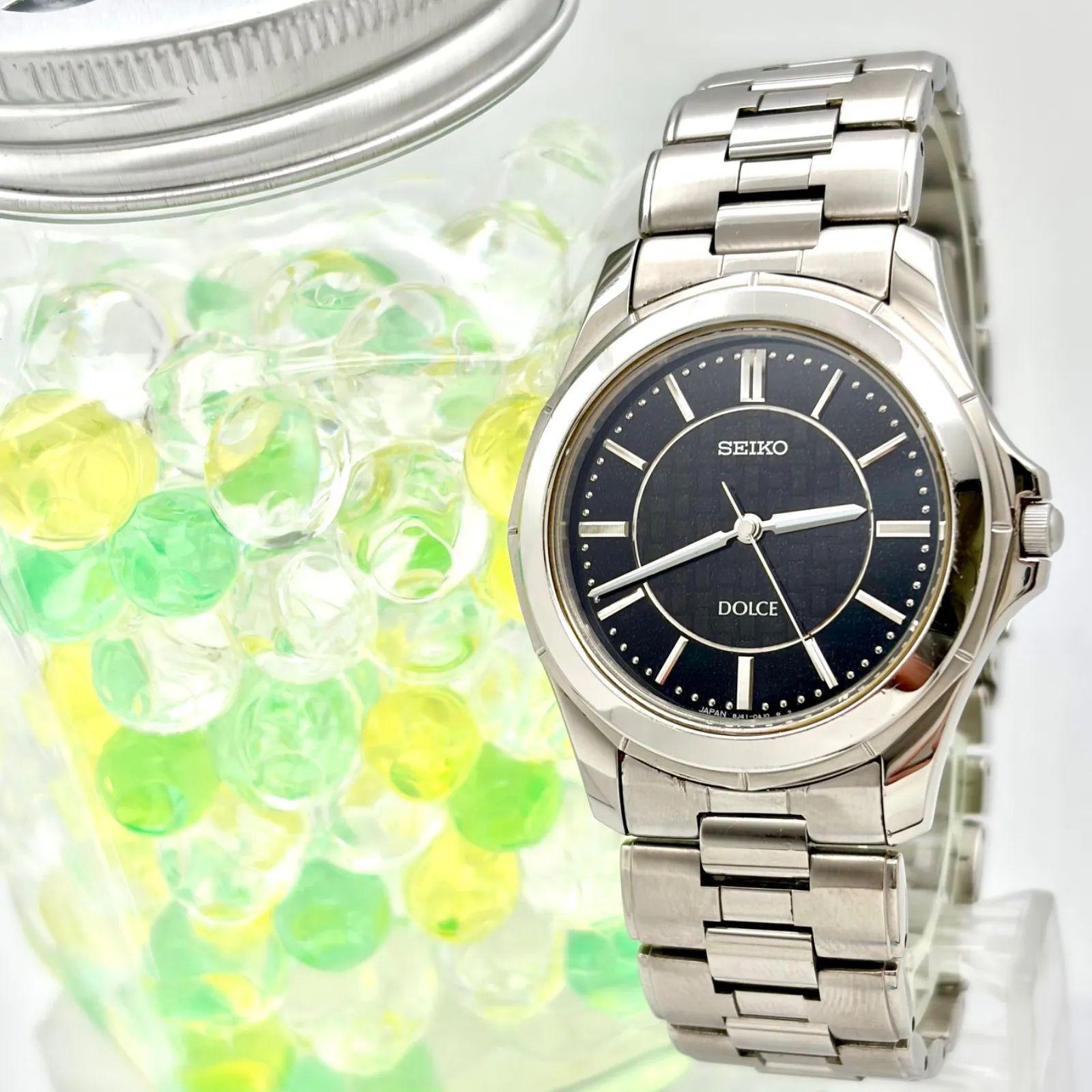 [New Battery] SEIKO DOLCE Men s Watch Silver 8J41-0AF0 341071