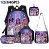 1/2/3/4/5PCS K-POP Girl Group Pattern Backpack Set The Perfect Gift for Kpop Fans