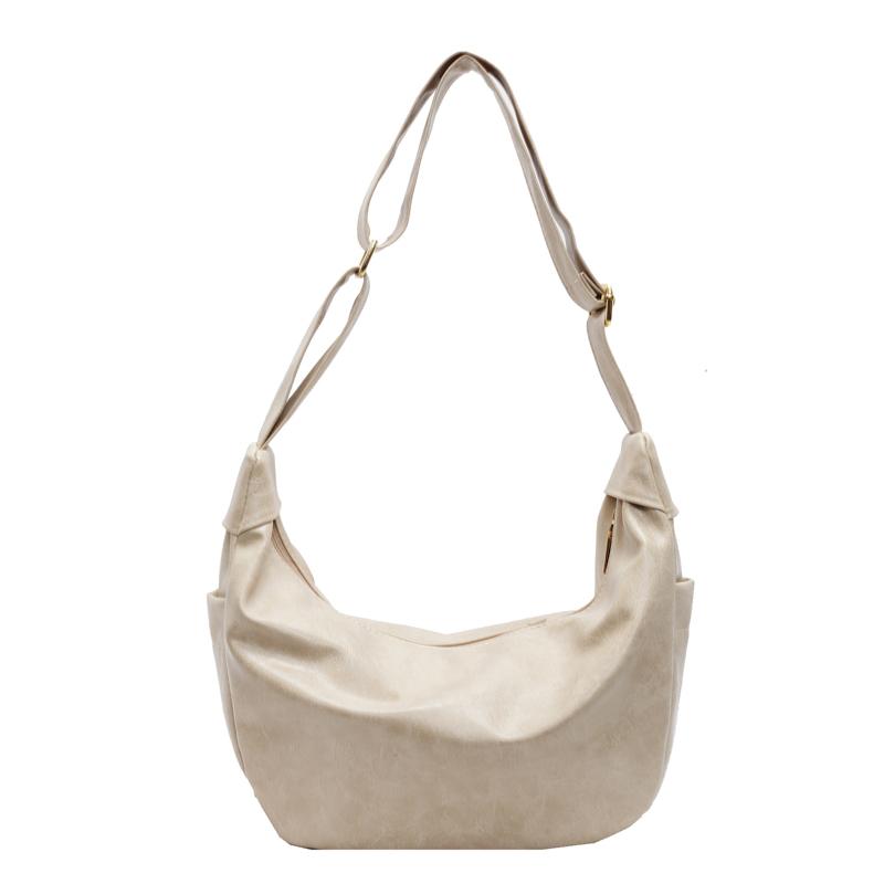 Large Capacity Soft Leather Shoulder Bag Women's Hobo Bag Crossbody Bag