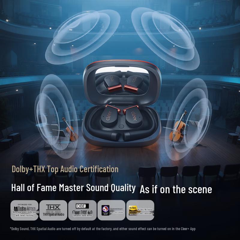 Cleer ARC 5 Open-Ear AI Noise Cancelling Bluetooth Sport Headphones
