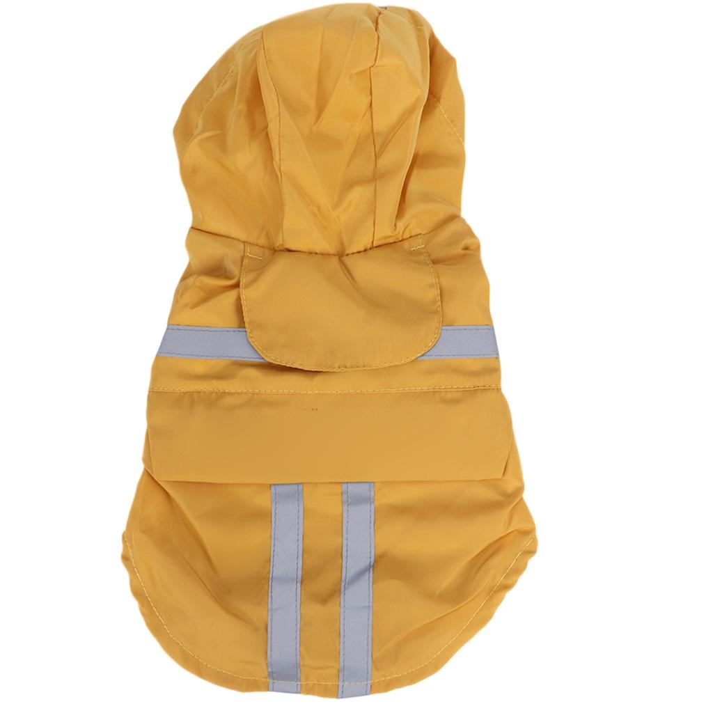 Polyester Wasserdicht Reflektierender Druck Schriftzug Doppellagiger Faltbarer Haustier Hund Regenmantel mit Aufbewahrungstasche