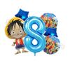 One Pieces Digit 1-10 Balloons Boys Anime Luffy Birthday Decoration Baby Shower Gender Reveal Party Supplies Kids Gift Hot Sales