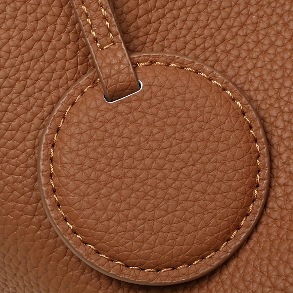 1pc Women's Leather Wallet Handbag, Made Of Soft Leather, Suitable For Mobile Phones