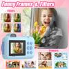 Instant Print Camera For Kids Mini Digital Video Camera Dual Lens Photo Printing Thermal Paper Toys Camera Boys Girls Gifts