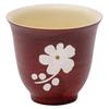 Baizi'en Large Kohiki Hawthorn Red Ceramic Tea Cup