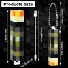 Mini Surrounding Torch LED Light Keychain Pixel Torch Flashlight LED Light Toys USB Rechargeable Backpack Pendant Children Gift