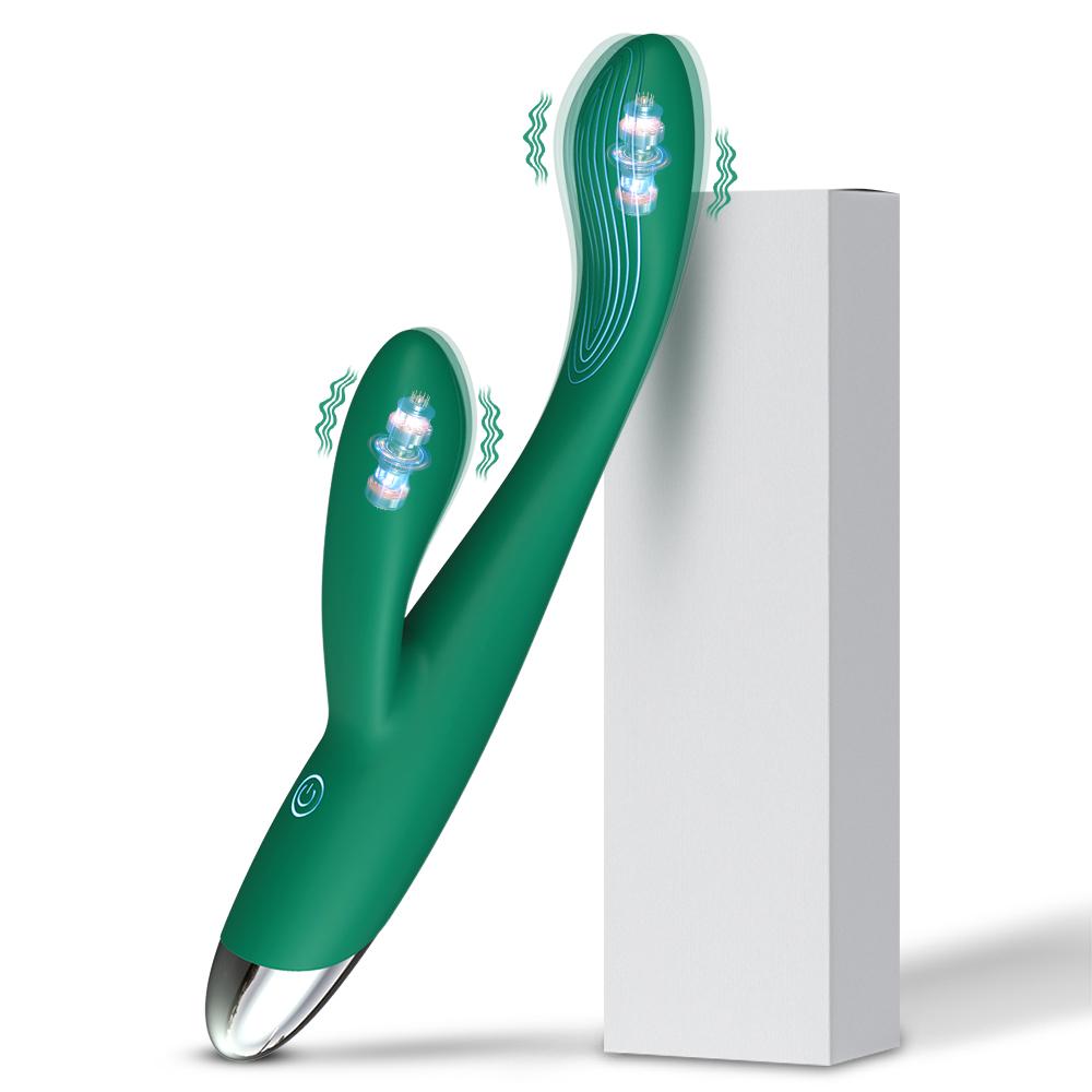 G-Spot 2-in-1 for Vibrator Women Finger Shaped 8 Seconds To Orgasm Clitoris Nipple Stimulator 10 Vibration Modes Sex Toys