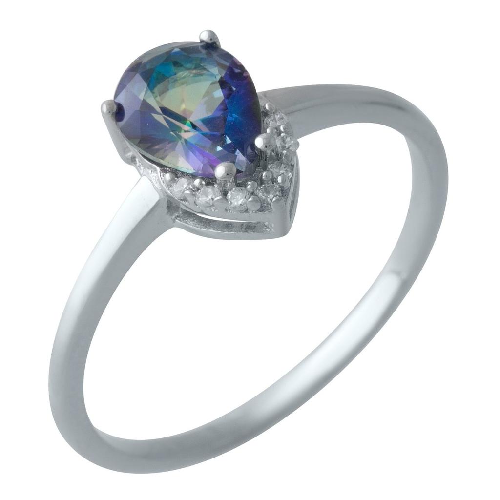 Серебряные серьги с кошачьим глазом (20049)