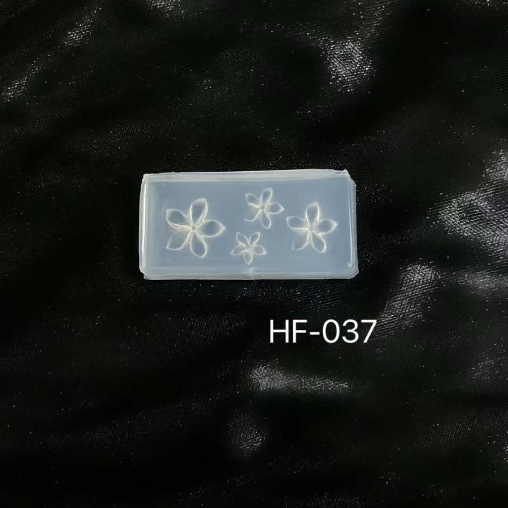 3D Nail Decoration Mold: Diamond, Flower, Rose, Seashell, Cane Shapes