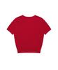 COVERNAT WOMAN Clover Heart Cable Half Knit Red