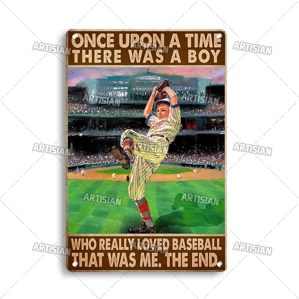 Artisian SPORT Metal Sign Hockey Tin Poster Football Decorative Plate Basketball Baseball Tin Plaque  Wall Decor Garage Bar Pub