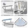 JOMOO Aluminum Bathroom Corner Storage Shelf