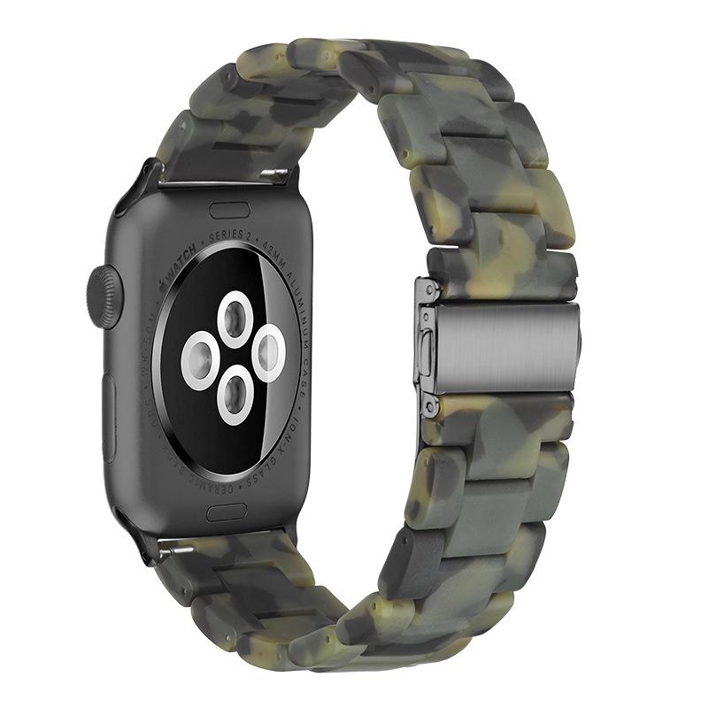 Bracelet for iWatch 9 8 7 SE Apple Watch Band 38mm 40mm 42mm 44mm 41mm 45mm Resin Band Replacement Series 6/5/4/3 Watchband Pink