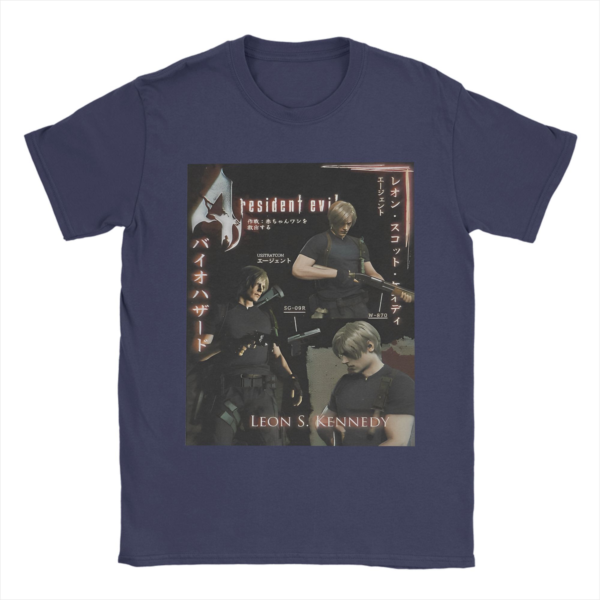 

Men Women New Arrival Leon Kennedy residented evils 4 T Shirt Tee Cotton T-shirts Clothing 4XL