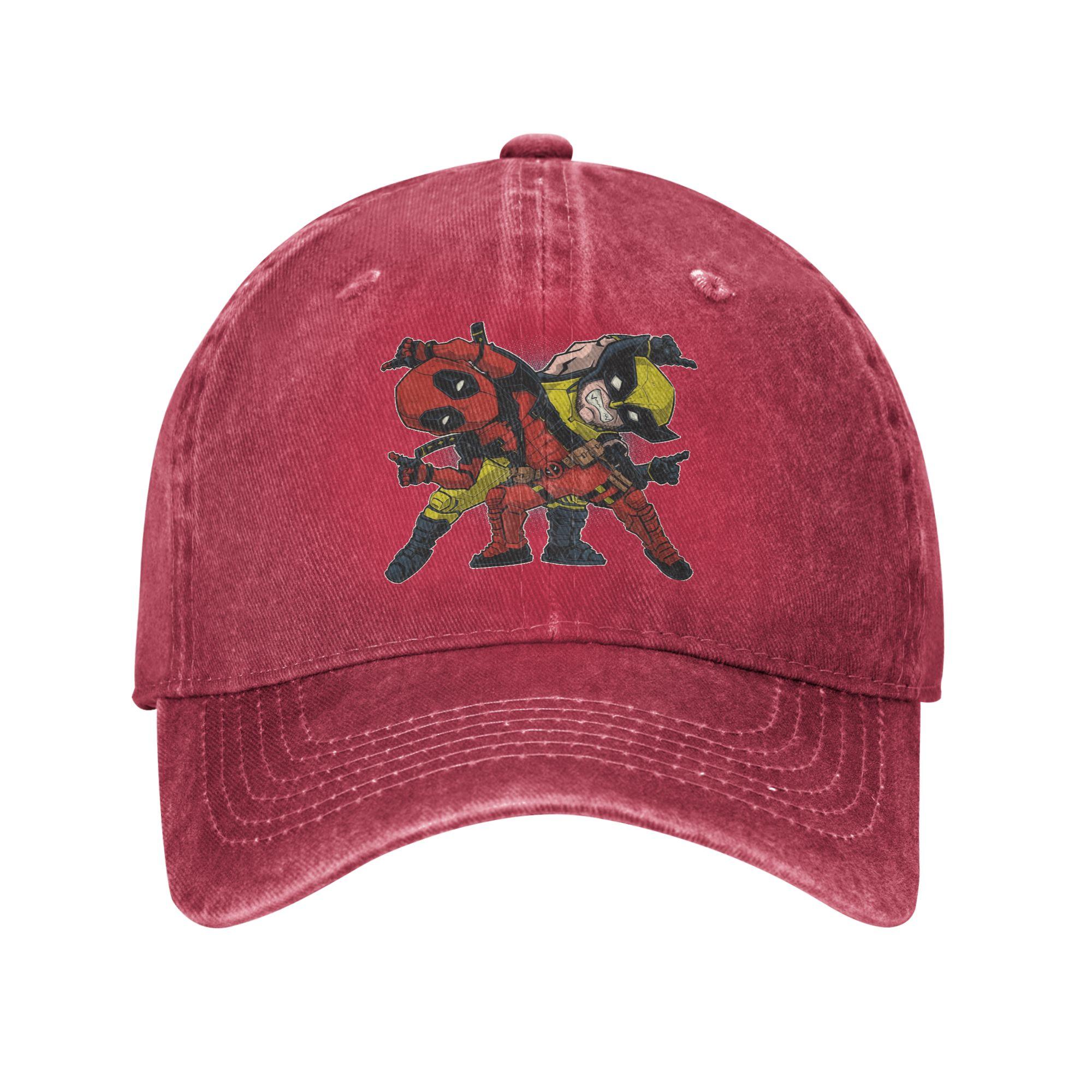 

Deadpool Wolverine FUSION Baseball Caps Casual Distressed Cotton Snapback Hat for Unisex Women Outdoor All Seasons Hats Cap One Size