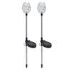 2Pcs Garden Solar Lights LED RGB Fast Charging Petal Design Easy Installation Outdoor Solar Lights