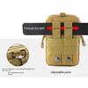Men'S Belt Bag Outdoor Waist Bag Bag Waterproof Camo Sports Hunting Accessories Storage Bag Molle Nylon Cell Phone