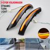 1 Pair For VW Volkswagen Touareg I MK1 7L 2007 2008 2009 2010 Car Dynamic Turn Signal Lamp Side Mirror Sequential LED Light