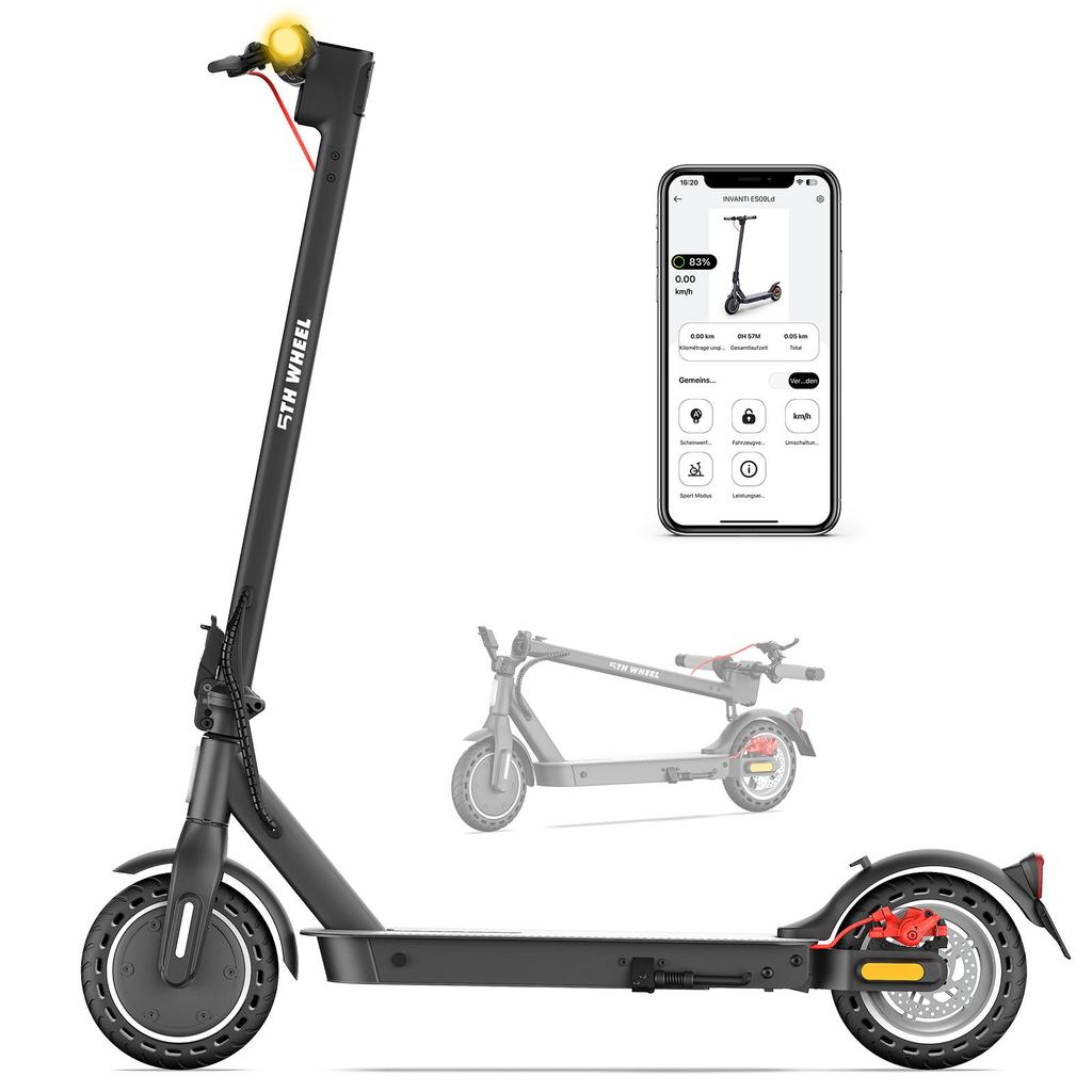 5TH WHEEL E30 Electric Scooter With ABE Certification 350W Motor 8.5 Inch Run-Flat Tires 36V7.5Ah Battery Urban Commuting Folding E-Scooter
