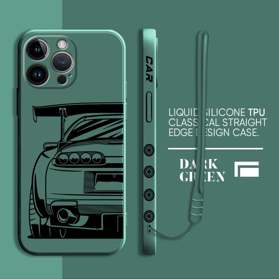 Dream Car Phone Case for iPhone 11 12 13 14 15 16 Pro Max XR XS 7 8 SE 15 Plus 13 Mini Soft TPU case