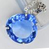 Lab CREATED 110.9 Ct CERTIFIED Blue Topaz Pear Pendant A Grade Jewelry Gems MY-PD-122-NS