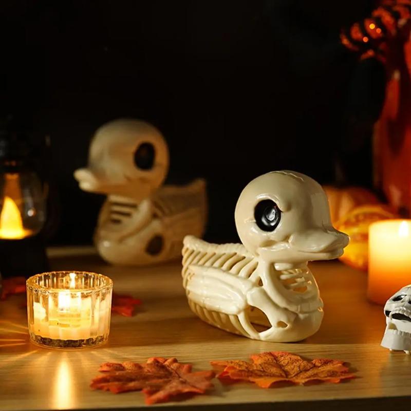 Halloween Skeleton Duck Skeleton Model Party Decoration Statue Skull Halloween Horror Ornament Small Ornaments