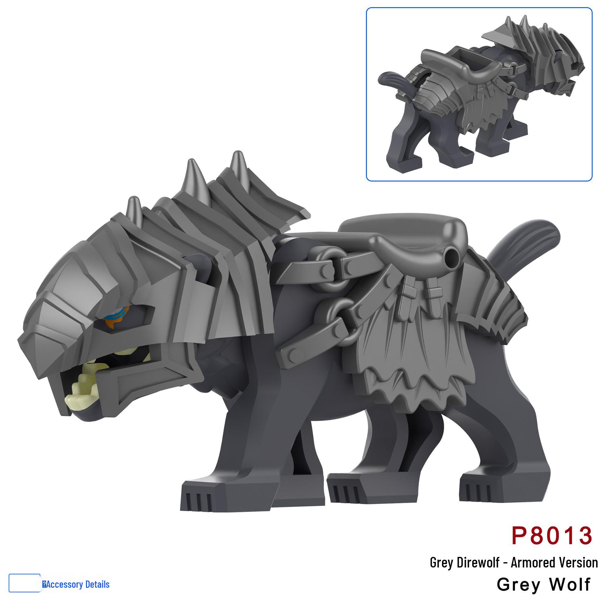 Строительные блоки Warcraft: P8011-8014 Сиденье Волк Детский Игровой Набор