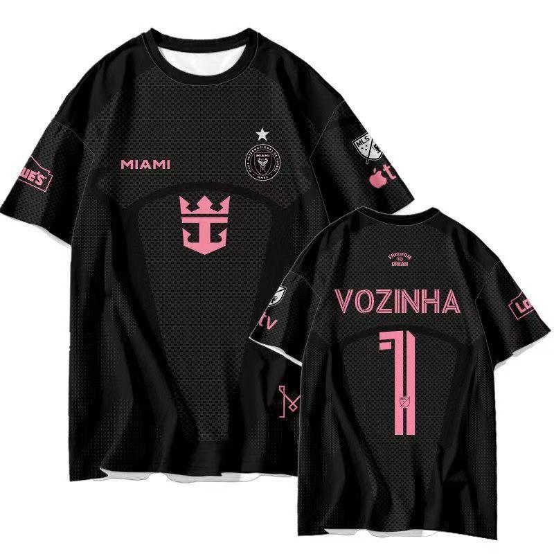 Maglia da Calcio da Uomo a Manica Corta T-shirt Top da Calcio Traspirante Asciugatura Rapida Maglia da Allenamento Sportivo