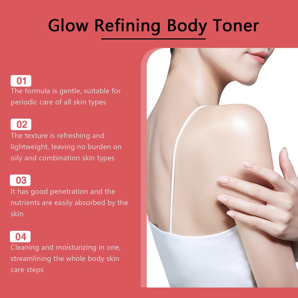 Zyvarn Brightening Body Toner Daily Hydrating Moisturizing Lightweight Absorbing Nourishing Softening Skin Care 