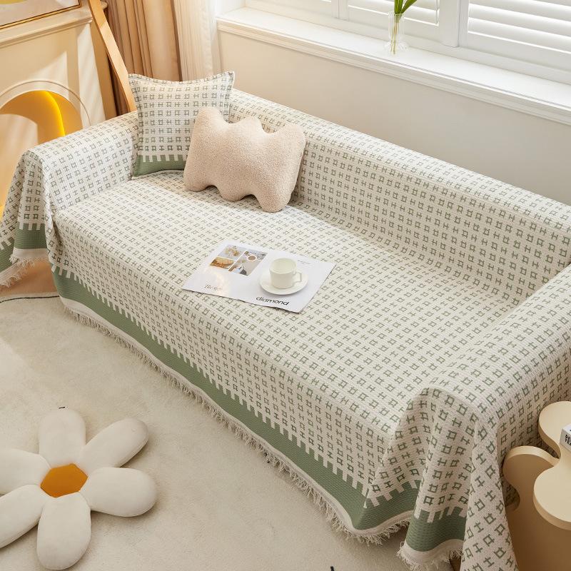 INS Style Sofa Cover Cloth Four Seasons Universal All-Inclusive Universal Cover Towel Simple Modern Sofa Cover Slipcover Sofa Blanket