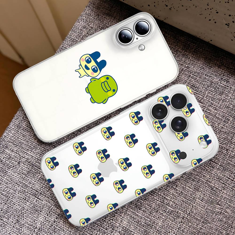 M-Mametchi Phone Case Soft Transparent Case For IPhone 17 16 15 14 13 12 11 Pro Max Mini Plus Shockproof Cover Case