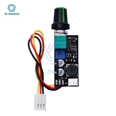 DC 5-12V Speed Controller Module PWM Fan Speed Controller Module 2-3 Wire PC Fan Governor Fan Speed Controller
