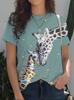 T-shirts Imprimé 3D Abeille Papillon d'Été Femmes Décontracté Col Rond Manches Courtes Streetwear Harajuku Y2k T-shirts Haut Vêtements Féminins