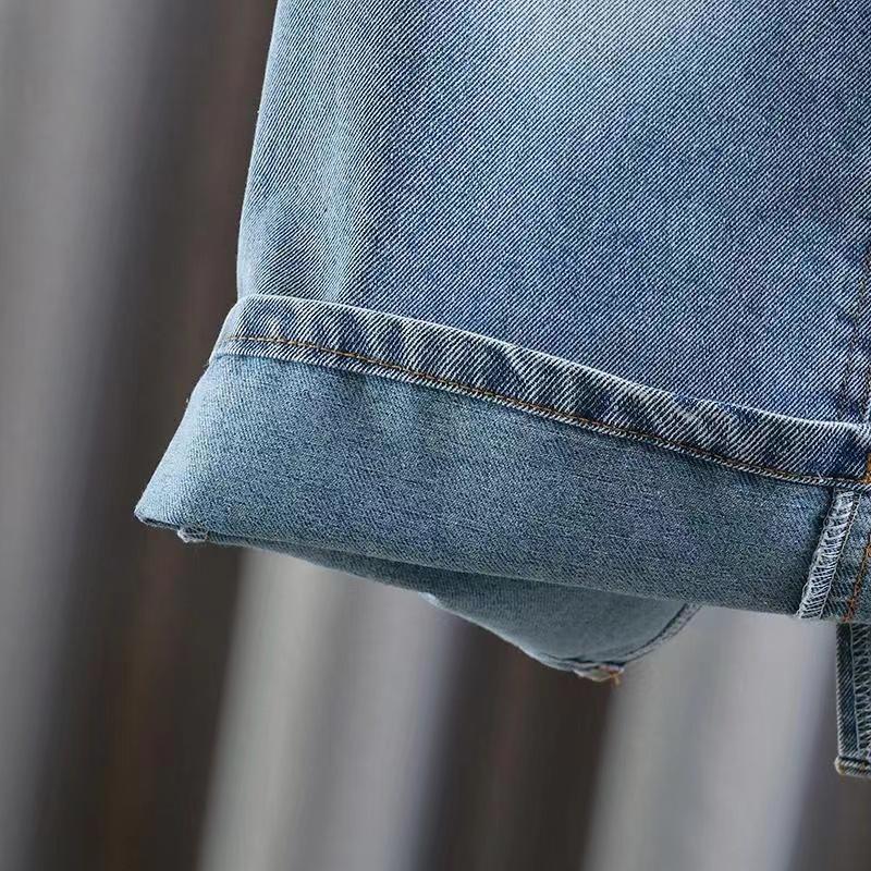 Dziewczęca letnia spódnica jeansowa modna półspódnica wersja casualowa wszechstronna długa spódnica dla dzieci