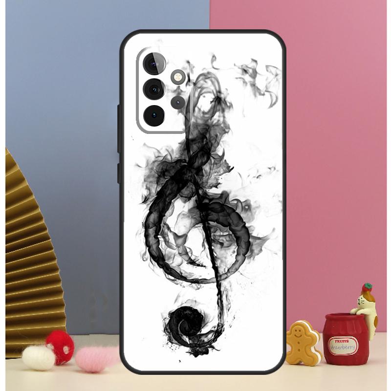 Music Note Musical Treble Clef Case For Samsung Galaxy A55 A35 A15 A36 A56 A26 A16 A06 A13 A33 A53 A34 A54 A12 A32 A52 A17