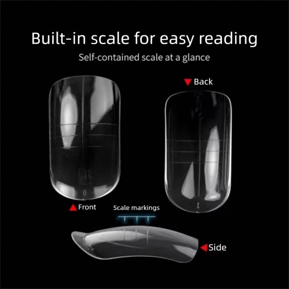 150pcs Acrylic Full Nail Tips 15 Size Toenails Extension New False Nail  Foot Armor Mold