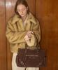 Anoetic Anc Stud Ring Bag_Suede Brown