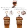 Wood Salt and Pepper Grinder Set, Manual Mills with Acrylic Window, Adjustable Ceramic Grinding - 6.5inch