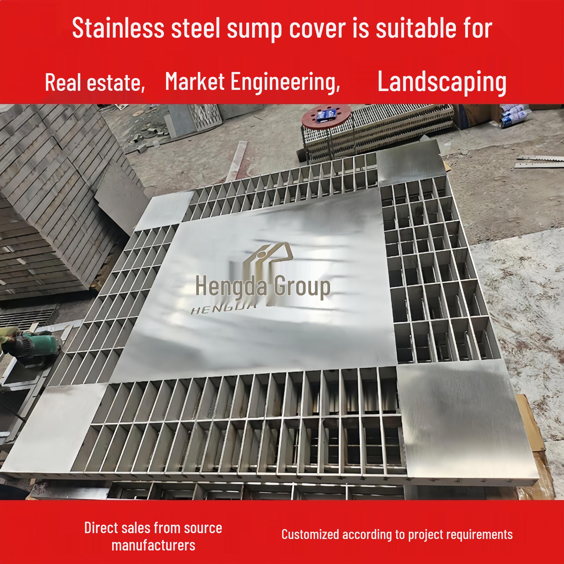 Galvanized Stainless Steel Grating for Water Collection, Walkway Platforms, and Stair Tread Plates Contact online customer service for custom details