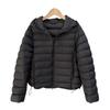 New white duck down light down jacket women's short hooded loose and thin ribs thermal jacket