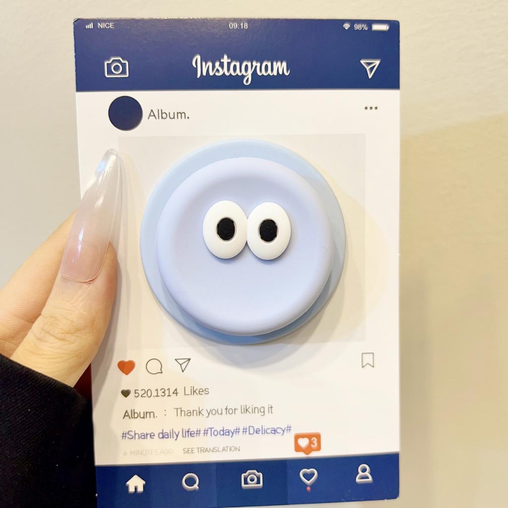 Magnetic Silicone Big Eye Bracket Personalized Creative For Desktop Lazy People Universal Anti-drop Durable Mobile Phone Holder